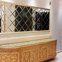 آیینه دکوراتیو لوزی سفید|آینه|تهران, بازار|دیوار