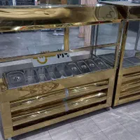 تجهیزات میز سلف طرح نورد کار فر ساندویچی ساندویچ|کافیشاپ و رستوران|اصفهان, تخت فولاد|دیوار