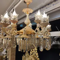 لوستر کنار سالنی برنجی لوسترجدید لوستر اصفهان.|لوستر و چراغ آویز|مشهد, طلاب|دیوار