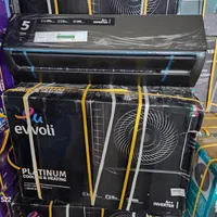 اسپلیت پنل مشکی آیینه ایی اینورتر کم مصرف Evvoli|کولر گازی و فن‌کوئل|شیراز, پانصد دستگاه ارتش|دیوار