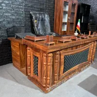 میز مدیریت صندلی مدیریت نیم ست چهارنفره قیمت تولید|مبلمان اداری|تبریز, |دیوار