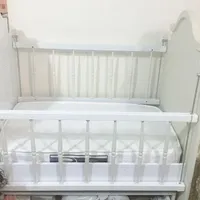 تخت کودک همراه با تشک|تخت و صندلی بچه|تهران, شمشیری|دیوار