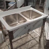 سینک صنعتی پرسی سینگ ترولی آبچکان قفسه کابینت|کافی‌شاپ و رستوران|تهران, نازی‌آباد|دیوار