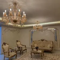 لوستر باکارات رنگ عسلی/ارسال+ نصب+لامپ رایگا ن|لوستر و چراغ آویز|اهواز, طالقانی|دیوار