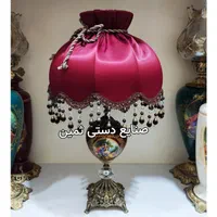 چراغ آباژور مدل ثمین چینی لامپابرنزی شمعدان سرامیک|چراغ خواب و آباژور|تهران, شوش|دیوار