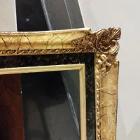 قاب عکس یا آیینه ورق طلا خراطی شده
