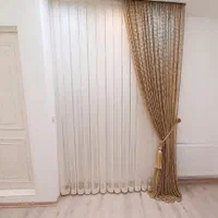 پرده حریر/شاین/طلایی/سفید/شیری|پرده، رانر، رومیزی|تبریز, |دیوار