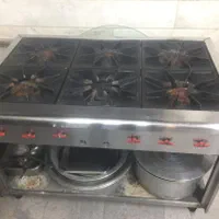 اجاق گاز ۶ شعله صنعتی|اجاق گاز و لوازم برقی پخت‌وپز|تهران, فلسطین (میدان انقلاب)|دیوار