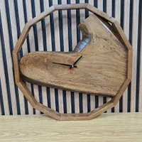 ساعت دیواری رینگ چوبی|ساعت دیواری و تزئینی|فردیس, |دیوار