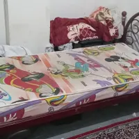 تخت خواب فرفورژه یک نفره|تخت و سرویس خواب|شاهین‌شهر, شهرک گلدیس|دیوار