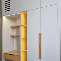 طراحی و اجرای تخصصی کمد دیواری|کتابخانه، شلف، قفسه‌های دیواری|کاشان, شهرک امیرالمومنین|دیوار