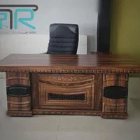 مبلمان سلطنتی چرم براق آلگرو فوم سردلوازم دفترشرکت|مبلمان اداری|رشت, گلسار|دیوار
