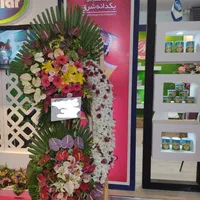 تاج گل شطرنجی برای افتتاحیه نمایشگاه ترحیم تبریک|گل و گیاه طبیعی|تهران, بازار|دیوار