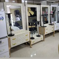 آینه وکنسول میز صندلی سرشور پدیکور اصلاح آرایشگاهی