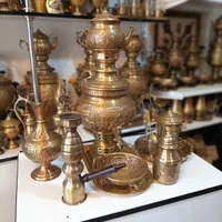 سماور ذغالی شالمین برنجی زغالی سماوری منقل