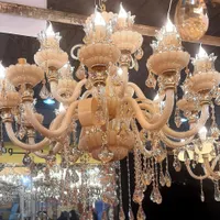 کارخانه لوستر سارینا(6شاخه کریستالی وارداتی جولیا)