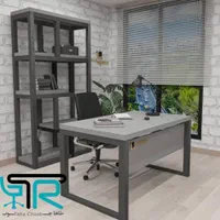 میز کار رایانه جا کیس پایه U آهنی کار گروهی دکور|دفتر کار|شهرکرد, |دیوار