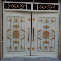 درب اهنی حیاط طرح فرفوژه کد۲|مصالح و تجهیزات ساختمان|اهواز, زرگان|دیوار
