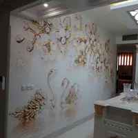 کاغذدیواری پارکت سقف کاغذ کناف پوستر فوم|خدمات پیشه و مهارت|قم, صدوق|دیوار