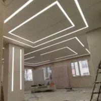 نصب انواع لاینر/لاین نوری/نور خطی/چراغ خطی کد ۱۳|ریسه و چراغ تزئینی|ری, صالحآباد شرقی|دیوار