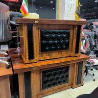ست صندلی میز مدیریت مبلمان نیمست۴ نیم ست اداری مبل|مبلمان اداری|سلماس, |دیوار