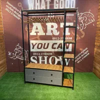 رگال چوب و فلز کشودار مدل ۲۰۲۴|جاکفشی، کمد، دراور|ملارد, |دیوار