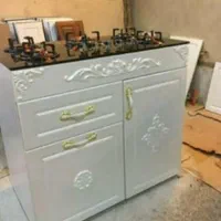اجاق گاز بدنه ام دی اف صحفه شیشه ای و استیل|اجاق گاز و لوازم برقی پخت‌وپز|تهران, شیخ هادی|دیوار
