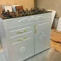 اجاق گاز بدنه ام دی اف صحفه شیشه ای و استیل|اجاق گاز و لوازم برقی پخت‌وپز|تهران, شیخ هادی|دیوار