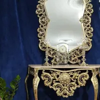 آینه و شمعدان برنز|آینه|آبیک, |دیوار