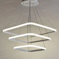 لوستر LED /smd مدرن سه طبقه ریموت دار