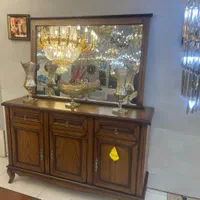 اینه کنسول چوبی انتیک|بوفه، ویترین، کنسول|اندیشه, اندیشه فاز ۱|دیوار