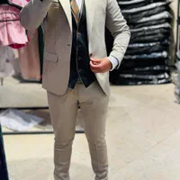 کت و شلوار ژیله دو رو پارچه ترک کرم(شوک پلاس )|لباس|تبریز, |دیوار