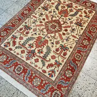 فرش دستباف اصل هریس تبریز ۴متری افشان با رنگ گیاهی|فرش|تهران, بازار|دیوار