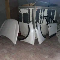 سپر چراغ کاپوت گلگیر فابریک در سانتافه سفید مشکی|قطعات یدکی و لوازم جانبی|شیراز, آبیاری|دیوار