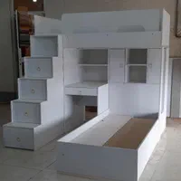 تخت خواب دو طبقه مدل شهر کودک تختخواب سیسمونی|تخت و سرویس خواب|تبریز, |دیوار