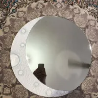 آینه دایره ای طرح حلال ماه قطر ۶۰ سانت ضخامت بالا