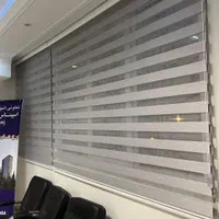پرده زبرا طوسی اداری|پرده، رانر، رومیزی|تهران, دریاچه شهدای خلیج فارس|دیوار