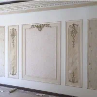 گچبری ابزار دستی وپیش ساخته قابندی دیوار کلیه گچ