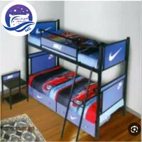 تخت دوطبقه اسپرت ترکیب چوب و فلز|تخت و سرویس خواب|مشهد, کوشش|دیوار