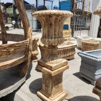 گلدان شیپوری فلاورباکس بتنی آبنما فایبرگلاس حوض