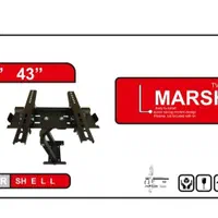 پایه دیواری تلویزیون مارشال سایز بزرگ|تلویزیون و پروژکتور|اسلامشهر, |دیوار