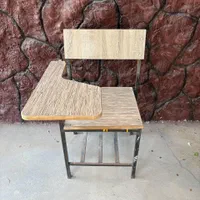 نیمکت صندلی دانش آموزی دانشجویی دسته دار چوبی فلزی