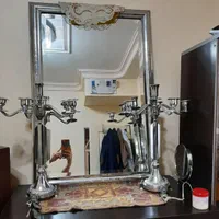 خریدار اینه شمعدان فلزی برنزی استیل سالم و مستعمل|آینه|قم, پردیسان|دیوار