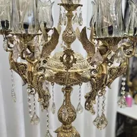 ۲ عدد آباژور ایستاده برنجی طرح فرشته