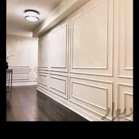 .گچبری قاب بندی دیوار وابزار.و لکه گچ