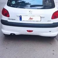 پژو ۲۰۶ تیپ ۳ سقف پانا بدون رنگ