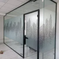 ماتکن شیشه ساختمان فروش عمده دودی پارتیشن برچسب