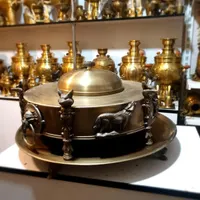 منقل سماوری دیباز برنجی زغالی سماور ذغالی|کلکسیون اشیاء عتیقه|کرمان, |دیوار