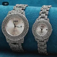 ساعت نقره جواهری و سرویس و نیم ست نقره