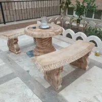 نیمکت میز صندلی سیمانی بتنی مبلمان شهری|صندلی و نیمکت|قم, زاویه|دیوار